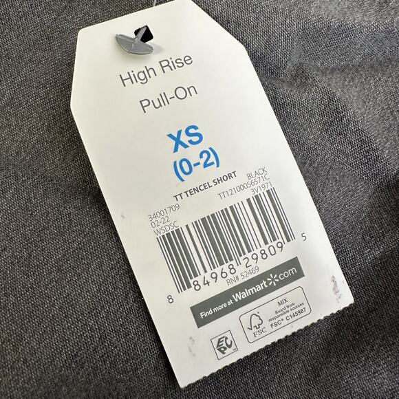 Time And Tru Womens High Rise Pull On Belted Shorts Size XS New - Picture 5 of 7